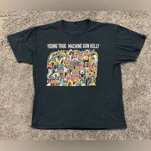 Young Thug Machine Gun Kelly Shirt Men’s XL 2019 Tour Killy Polo G YBN Nahmir